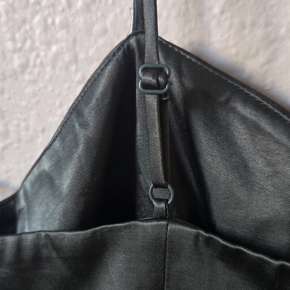 ZARA Olive Green Corset Style Dress Size M #33 - Picture 8 of 12